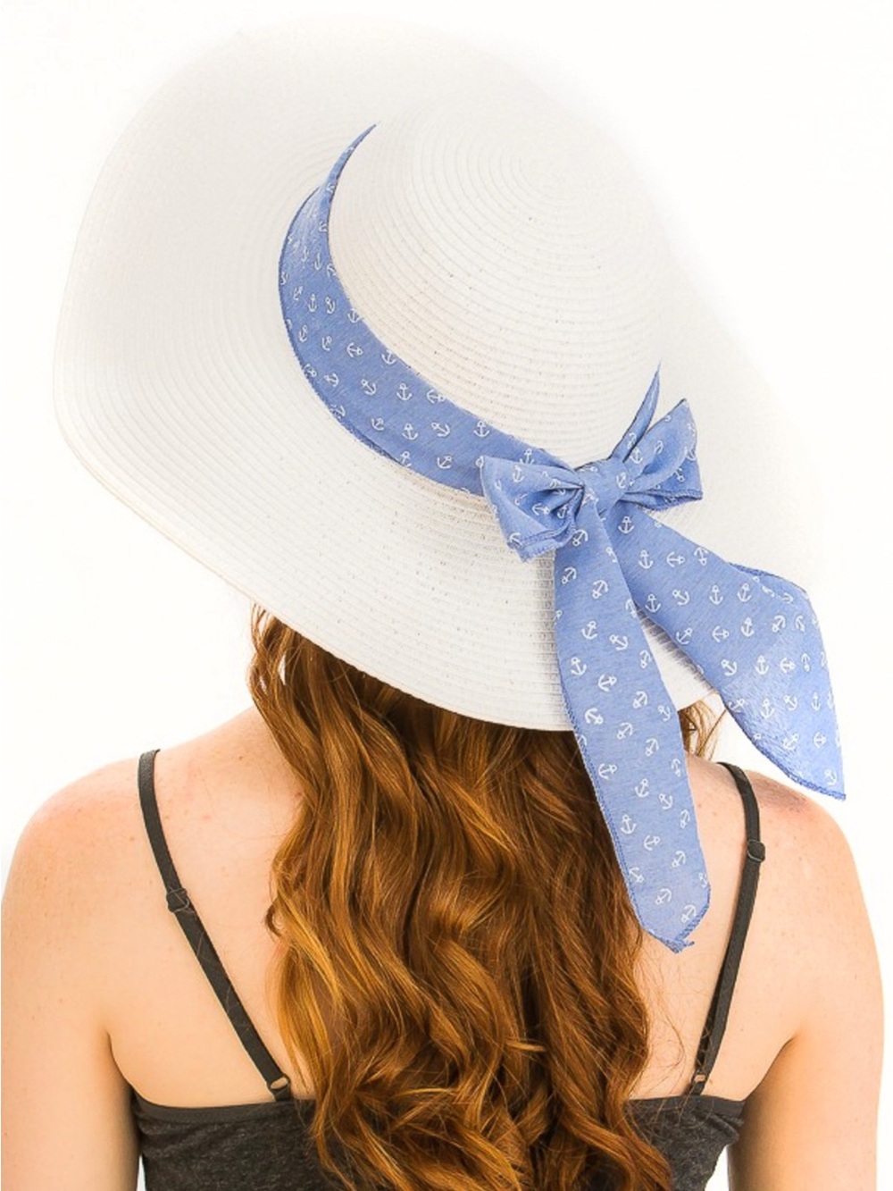 Nautical Charm Beach Hat - White